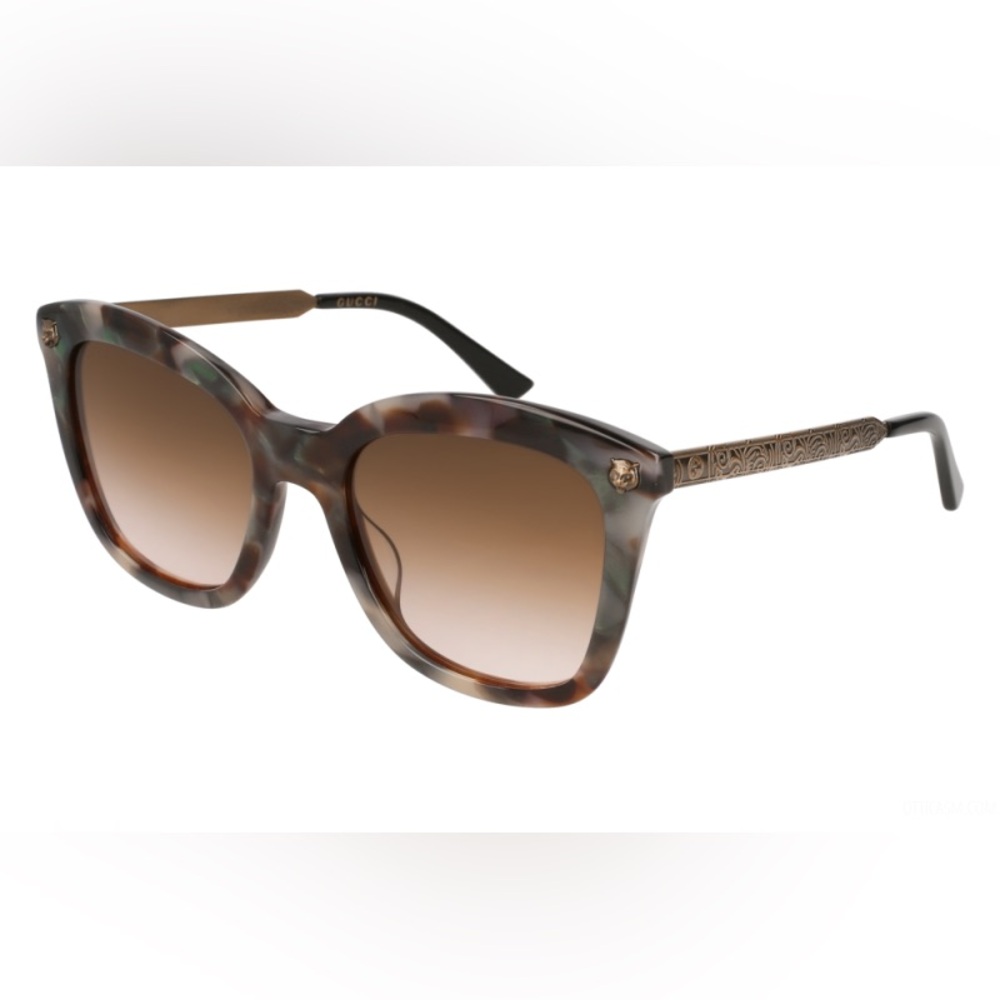Gucci GG0217S Quartz Havana/Brown Gradient Sunglasses